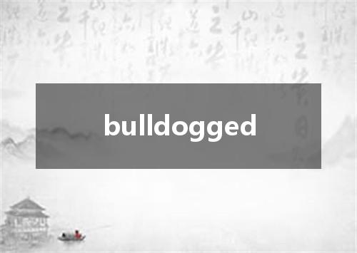 bulldogged是什么意思