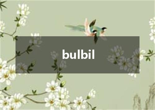 bulbil是什么意思