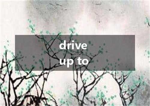 drive up to是什么意思