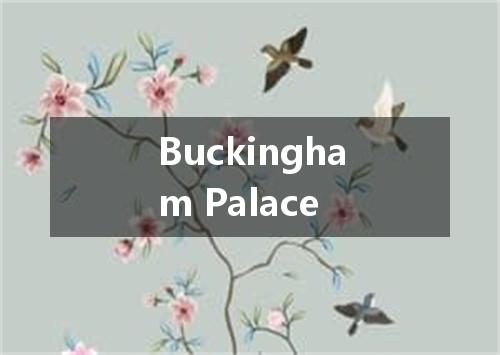Buckingham Palace是什么意思