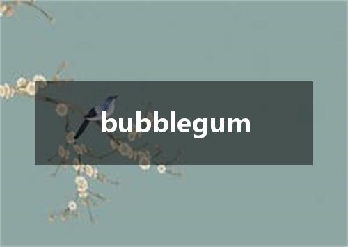 bubblegum是什么意思