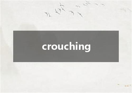 crouching是什么意思