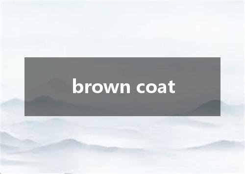 brown coat是什么意思