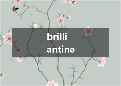 brilliantine是什么意思