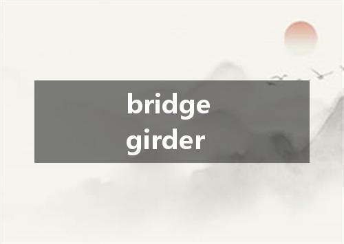 bridge girder是什么意思