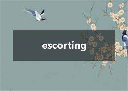 escorting是什么意思