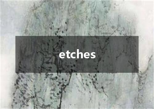 etches是什么意思