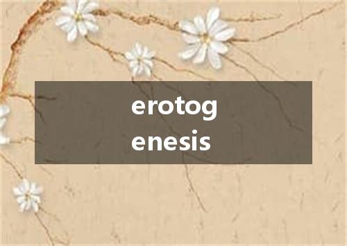 erotogenesis是什么意思