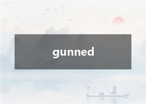 gunned是什么意思
