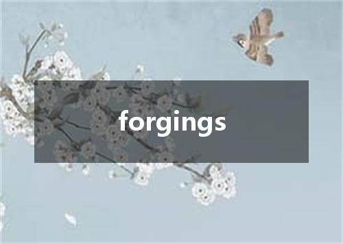 forgings是什么意思