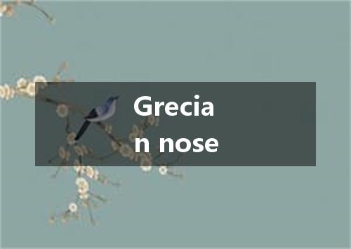 Grecian nose是什么意思