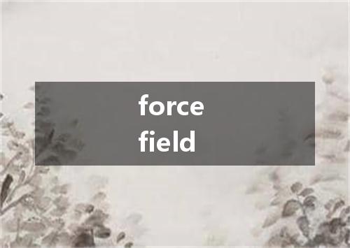 force field是什么意思