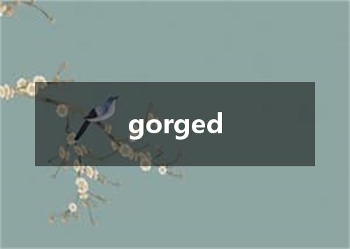 gorged是什么意思