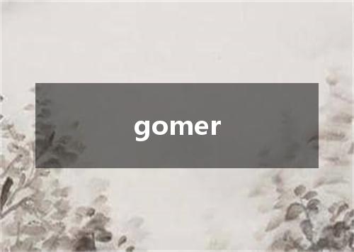 gomer是什么意思