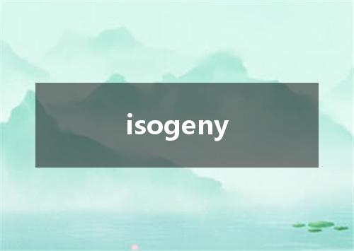 isogeny是什么意思