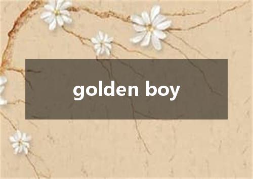 golden boy是什么意思