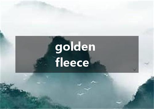 golden fleece是什么意思