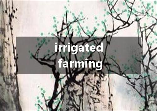 irrigated farming是什么意思