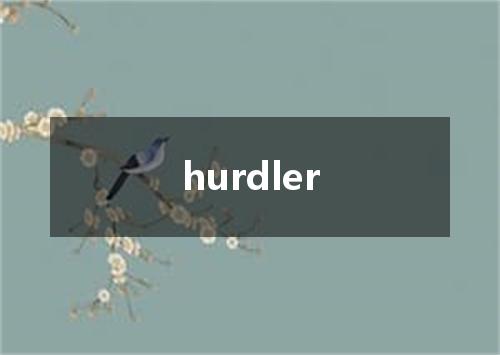 hurdler是什么意思