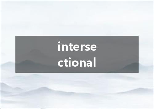 intersectional是什么意思