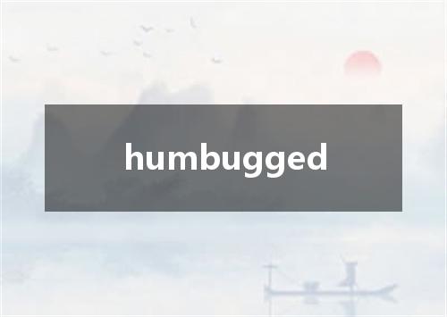 humbugged是什么意思