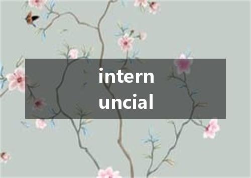internuncial是什么意思