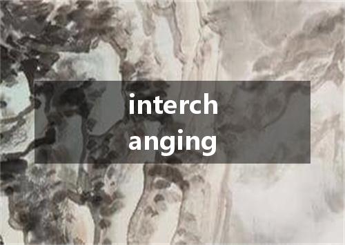 interchanging是什么意思