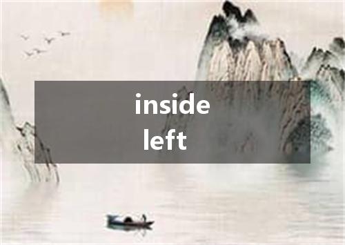 inside left是什么意思