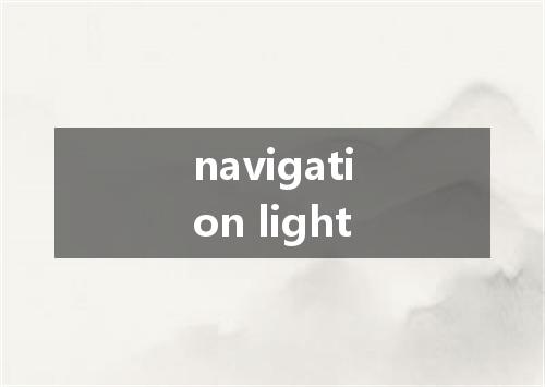 navigation light是什么意思
