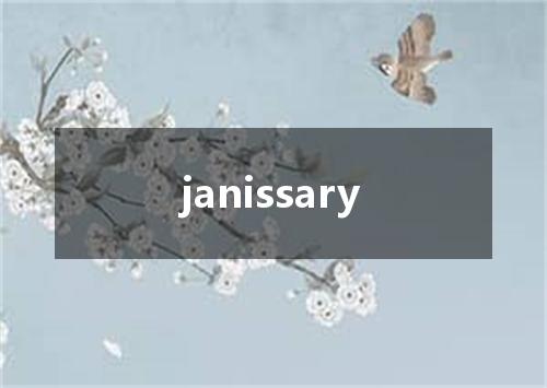 janissary是什么意思