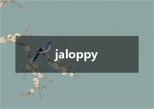 jaloppy是什么意思