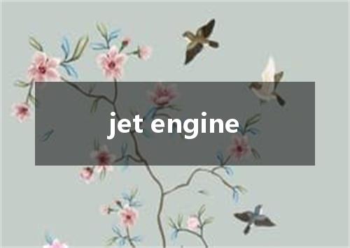 jet engine是什么意思