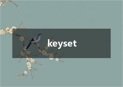 keyset是什么意思