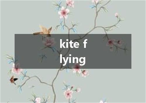 kite flying是什么意思