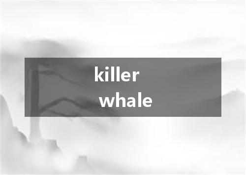 killer whale是什么意思