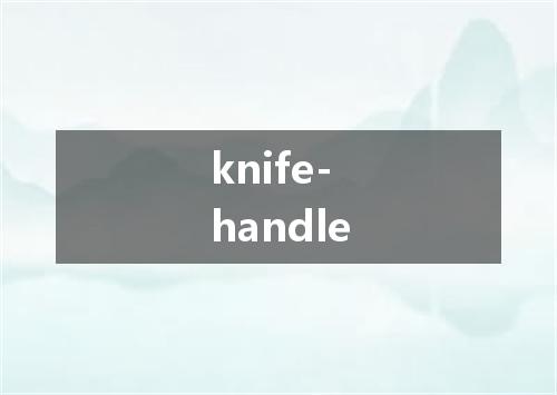 knife-handle是什么意思