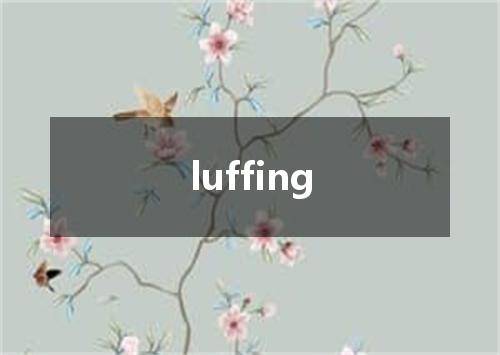 luffing是什么意思