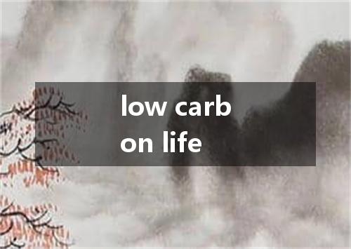 low carbon life是什么意思