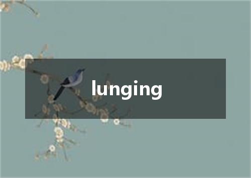 lunging是什么意思