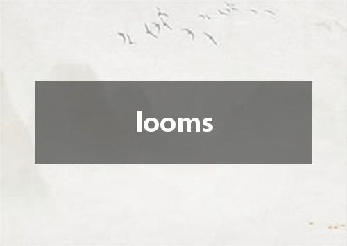 looms是什么意思