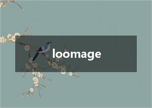 loomage是什么意思