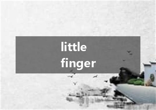 littlefinger是什么意思