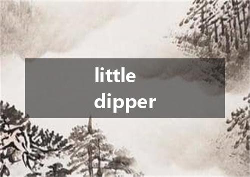 little dipper是什么意思