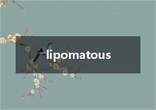 lipomatous是什么意思