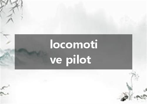 locomotive pilot是什么意思