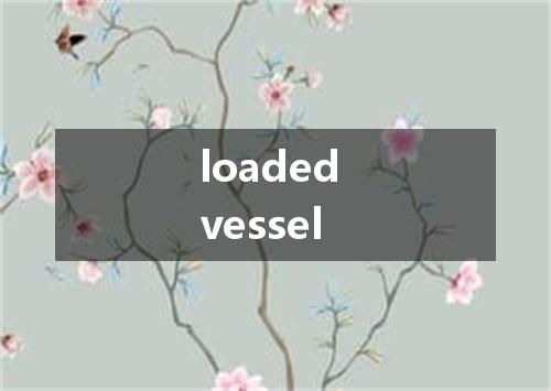 loaded vessel是什么意思