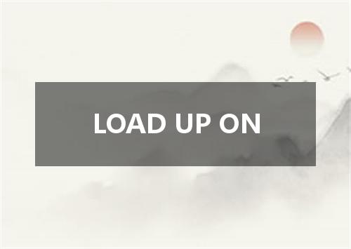 LOAD UP ON是什么意思