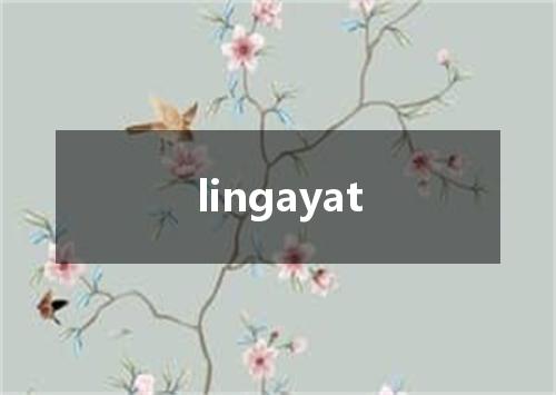 lingayat是什么意思