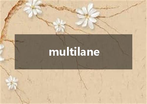 multilane是什么意思