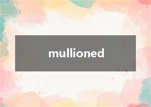 mullioned是什么意思